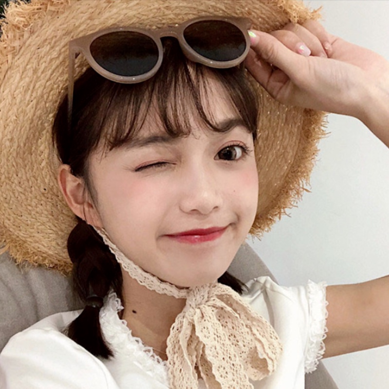 Kính mát chống tia UV gọng tròn đơn giản thời trang cho nam nữ