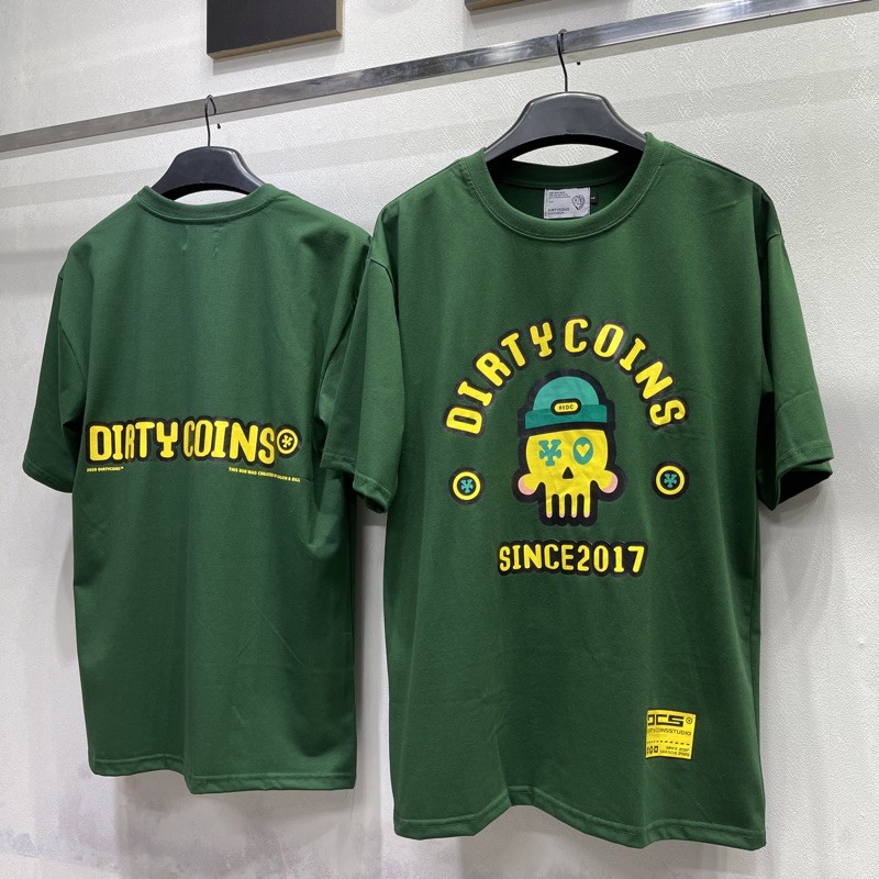 Áo thun Bob T-shirt Dirtycoins - Dark Green Full tag Nam nữ Kun Shop