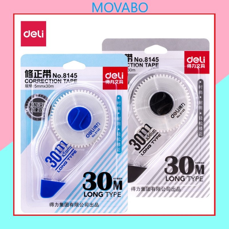 Bút xóa kéo Deli 8145 kích thước 30m x 5mm