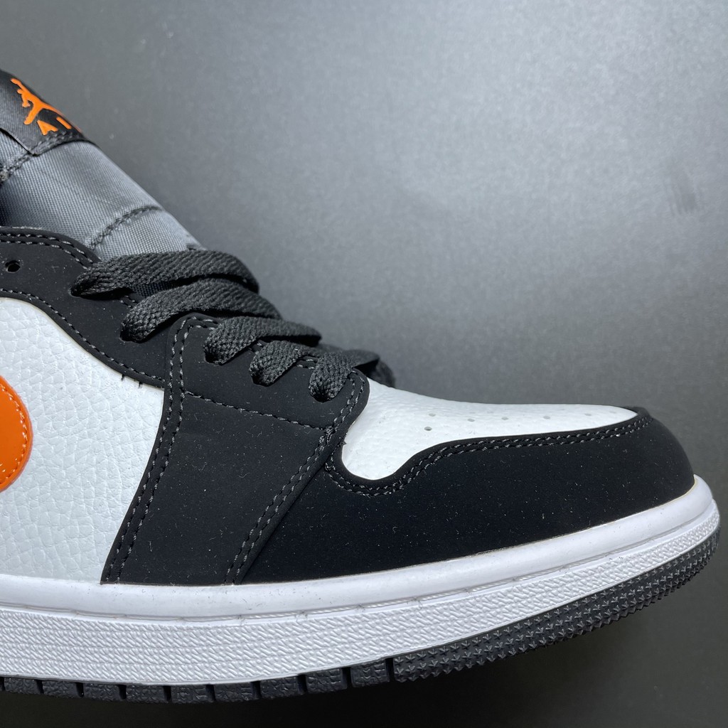 ✔️ Giày Jordan 1 Mid Cam Bóng Cao Cổ Giày Thể Thao Nam Nữ Full Phụ Kiện ✔️