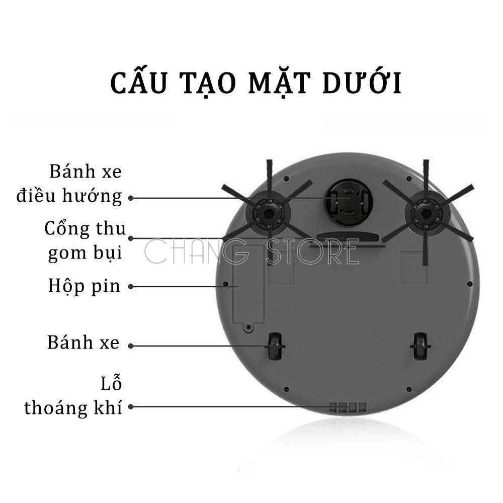 Robot Tự Động Lau Dọn Nhà Thông Minh BOWAI Công Nghệ AI Cao Cấp Tự Động Hút Bụi, Lau Nhà