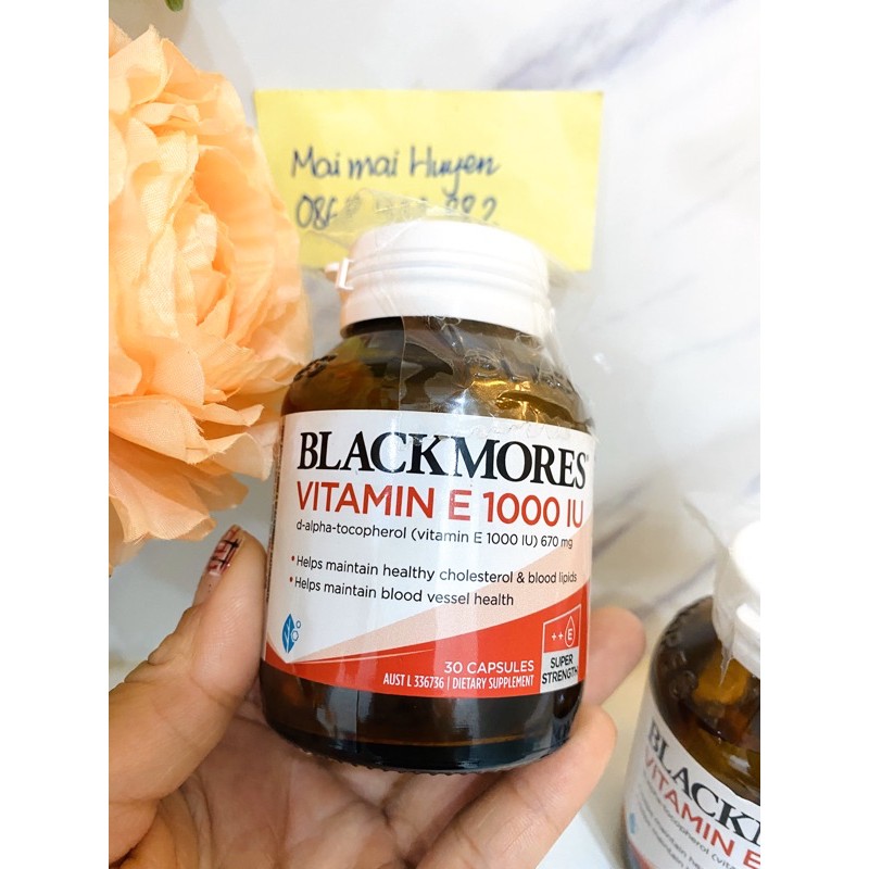 (ĐỦ BILL ÚC) Vitamin E Blackmore Úc Lọ 30 Viên 1000IU | BigBuy360 - bigbuy360.vn