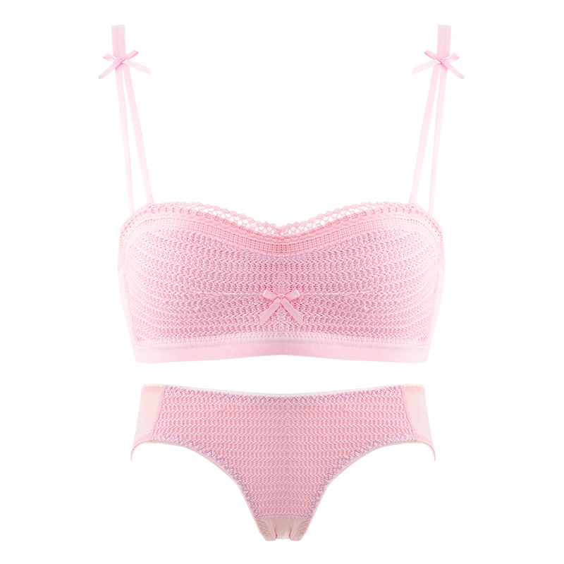 Áo ngực không gọng thép thiết kế dây có thể tháo rời / set áo ngực và quần lót quyến rũ | BigBuy360 - bigbuy360.vn