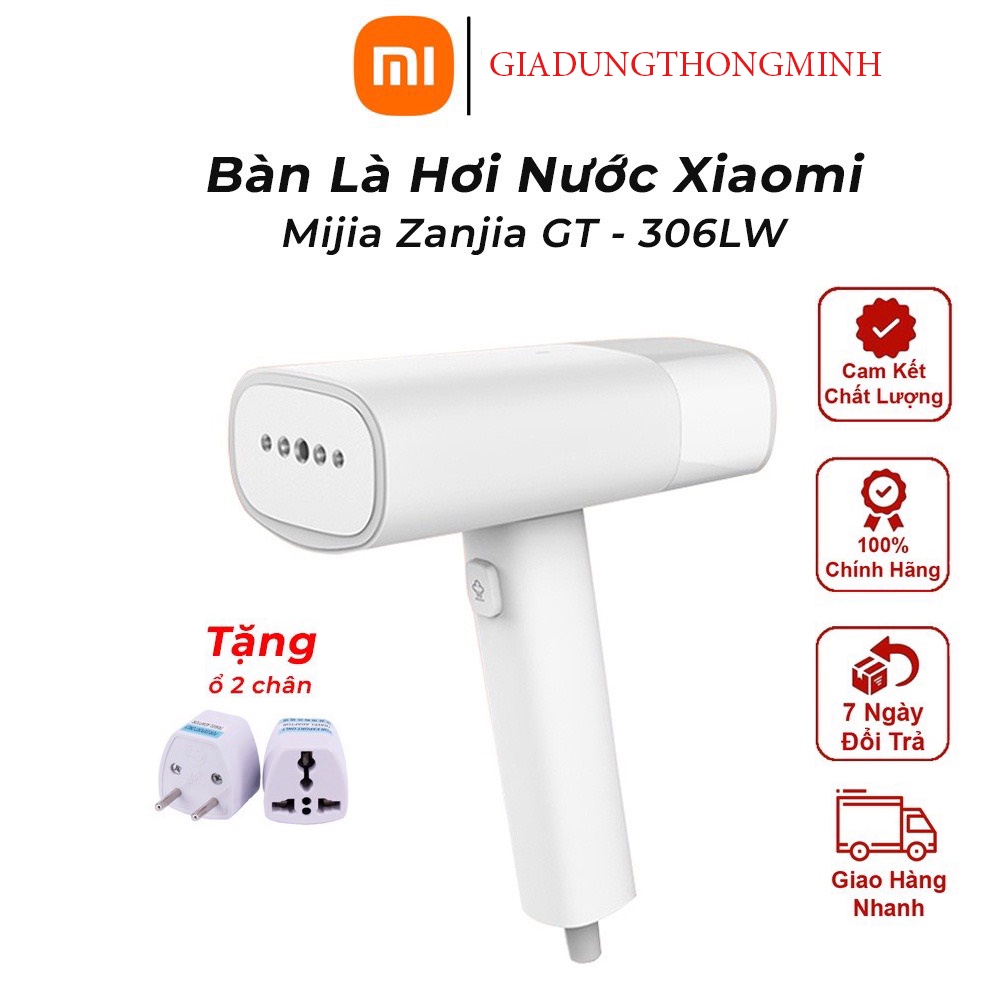 Bàn là hơi nước cầm tay Xiaomi GT 306 - Bàn ủi hơi nước cầm tay CAO CẤP, ủi phẳng mọi chất vải, không mỏi tay khi dùng