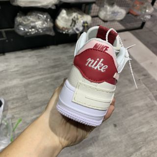 < VIDEO + ẢNH THẬT > GIÀY SNEAKER AF1 TRẮNG ĐỎ THẤP CỔ