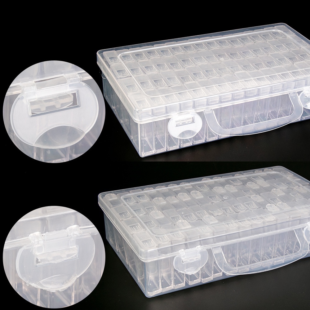 Hộp Đựng Đá 64 / 42 / 24 / 12 / 6 Ngăn Dùng Làm Tranh Đính Đá