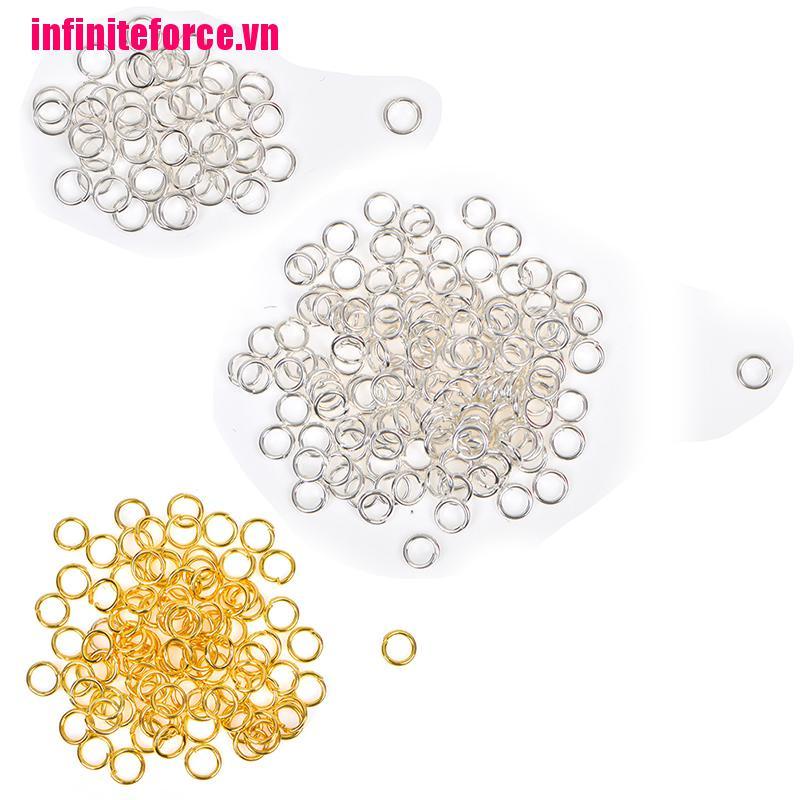 Hạt Xỏ Lỗ 3 / 4 / 6mm Màu Vàng / Bạc Dùng Làm Trang Sức Thủ Công