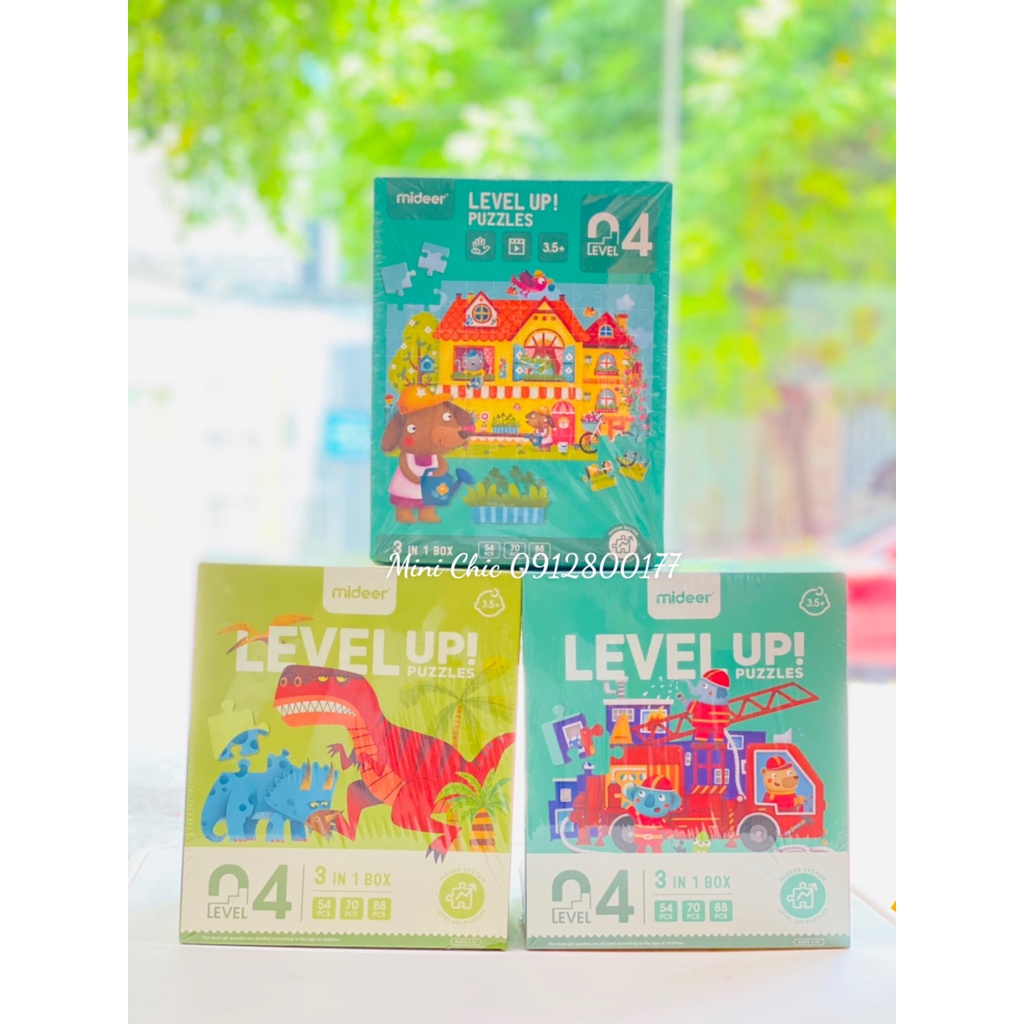 Xếp hình 7 cấp độ Level up Mideer