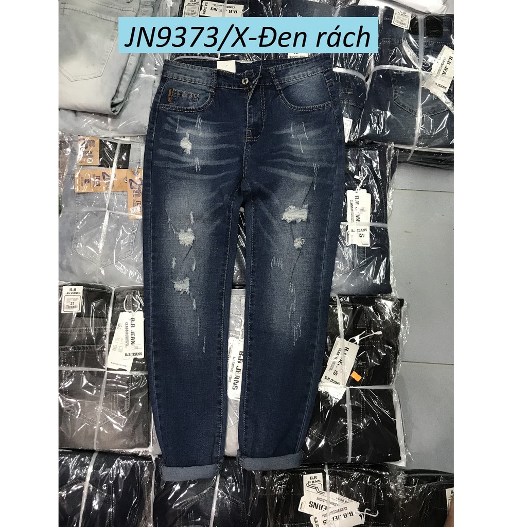 [Free ship-Hình thật] Quần jean nam rách JN9373