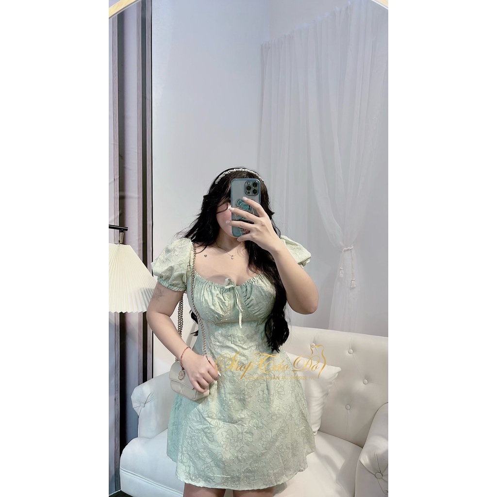 (TÁO ĐỎ BIGSIZE 55-90KG) Đầm hoa cúp ngực dáng xòe tiểu thư ngọt nào nữ tính D59 (ảnh thật shop chụp 100%) 🍎🍎🍎 | BigBuy360 - bigbuy360.vn