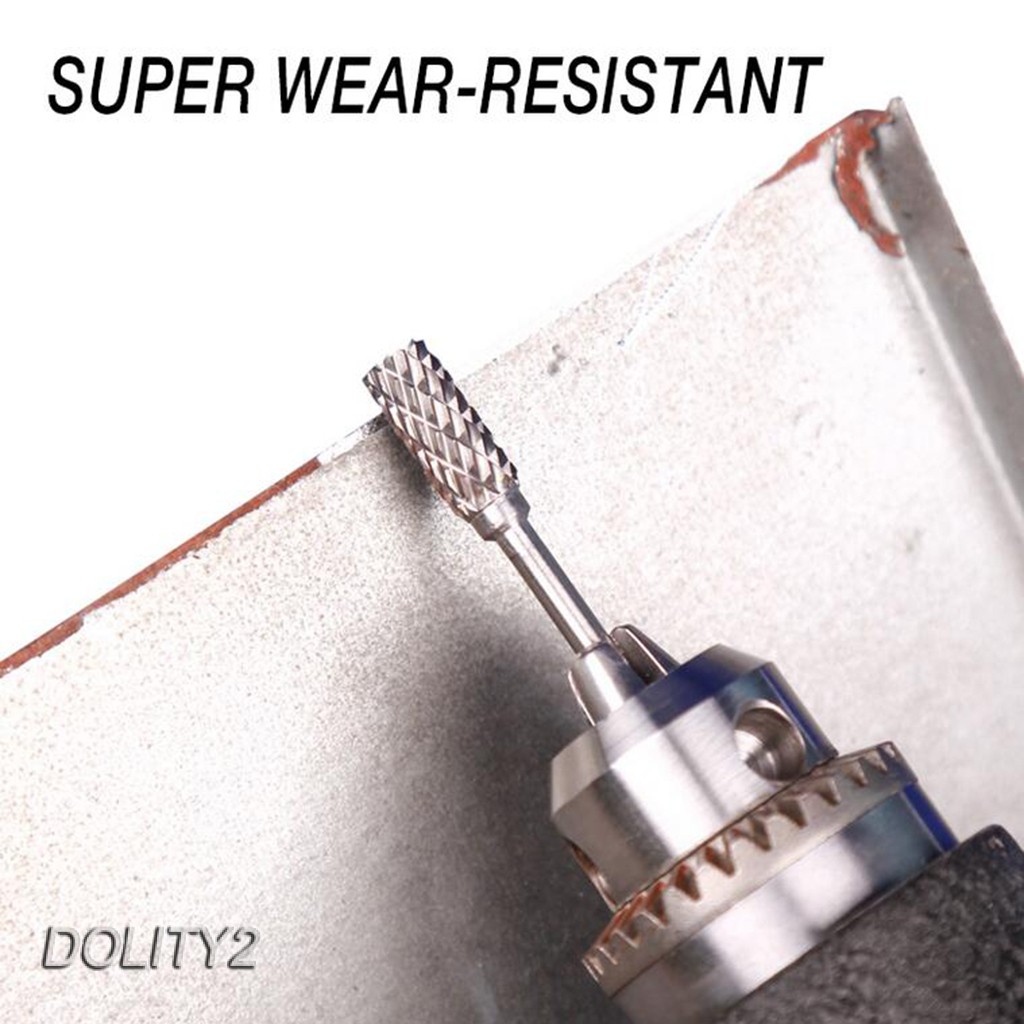 Double Slot Tungsten Carbide Burr Rotary File for Woodworking