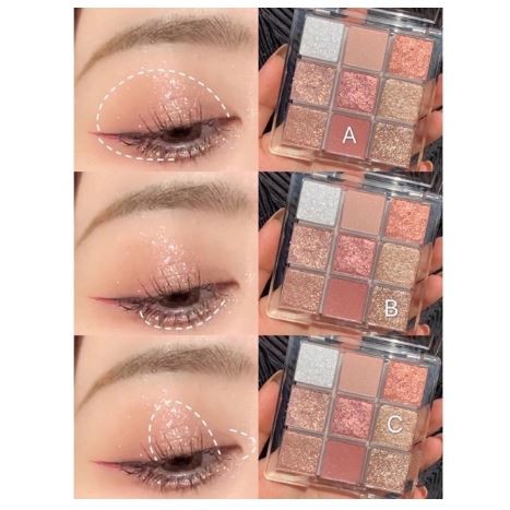 Bảng phấn mắt NHŨ KIM TUYẾN DIKALU 9 ô | BigBuy360 - bigbuy360.vn