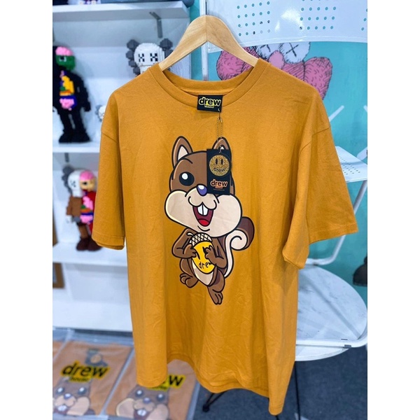 Áo thun tay lỡ DREW House Sóc Hogoto shop , Áo thun unisex nam nữ form rộng oversize chất liệu Cotton