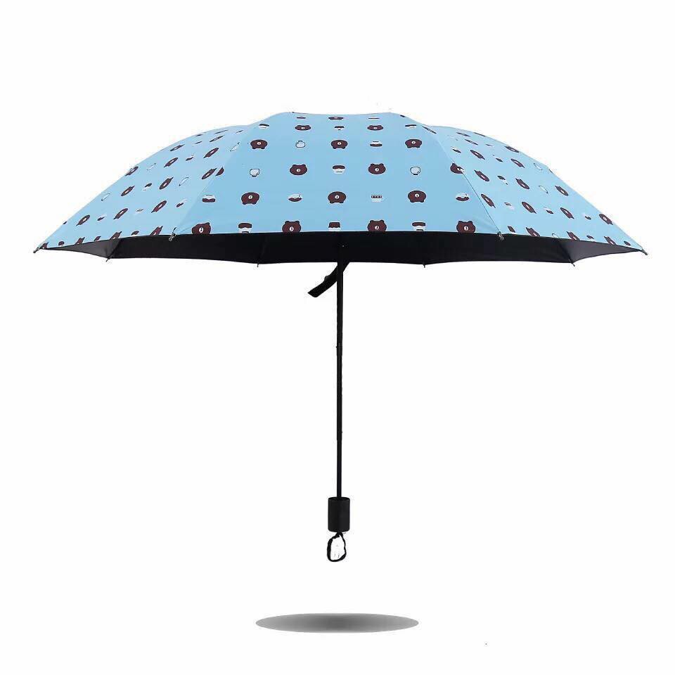 DÙ GẤP GỌN HÌNH GẤU BROWN