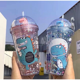 [GIẢM SỐC] Bình nước khủng long siêu kute 450ml