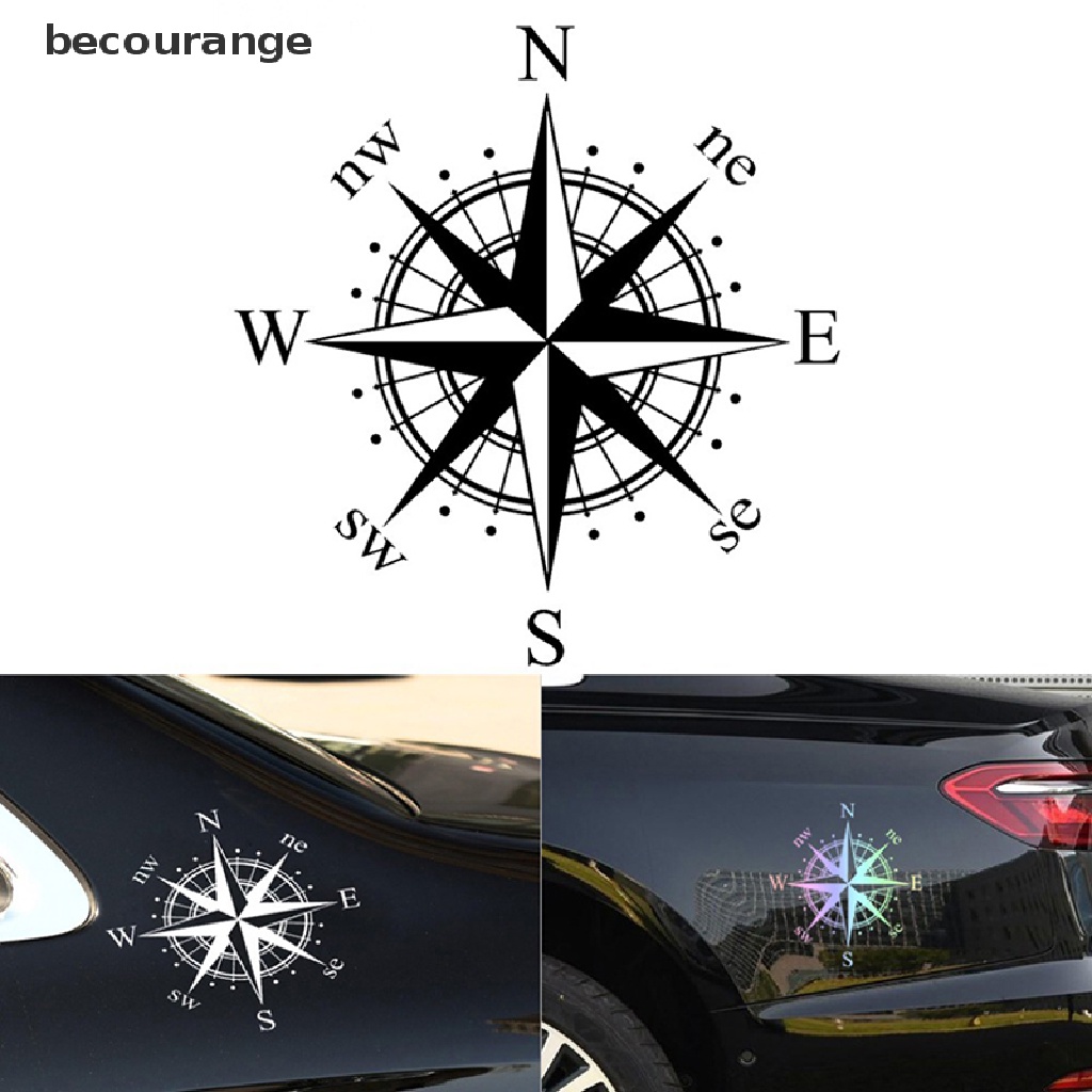 Miếng Dán Trang Trí Xe Hơi Hình La Bàn Kích Thước 15cm x