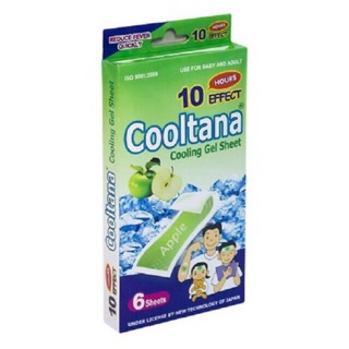 Hộp 6 miếng dán hạ sốt cooltana cooling gel sheet