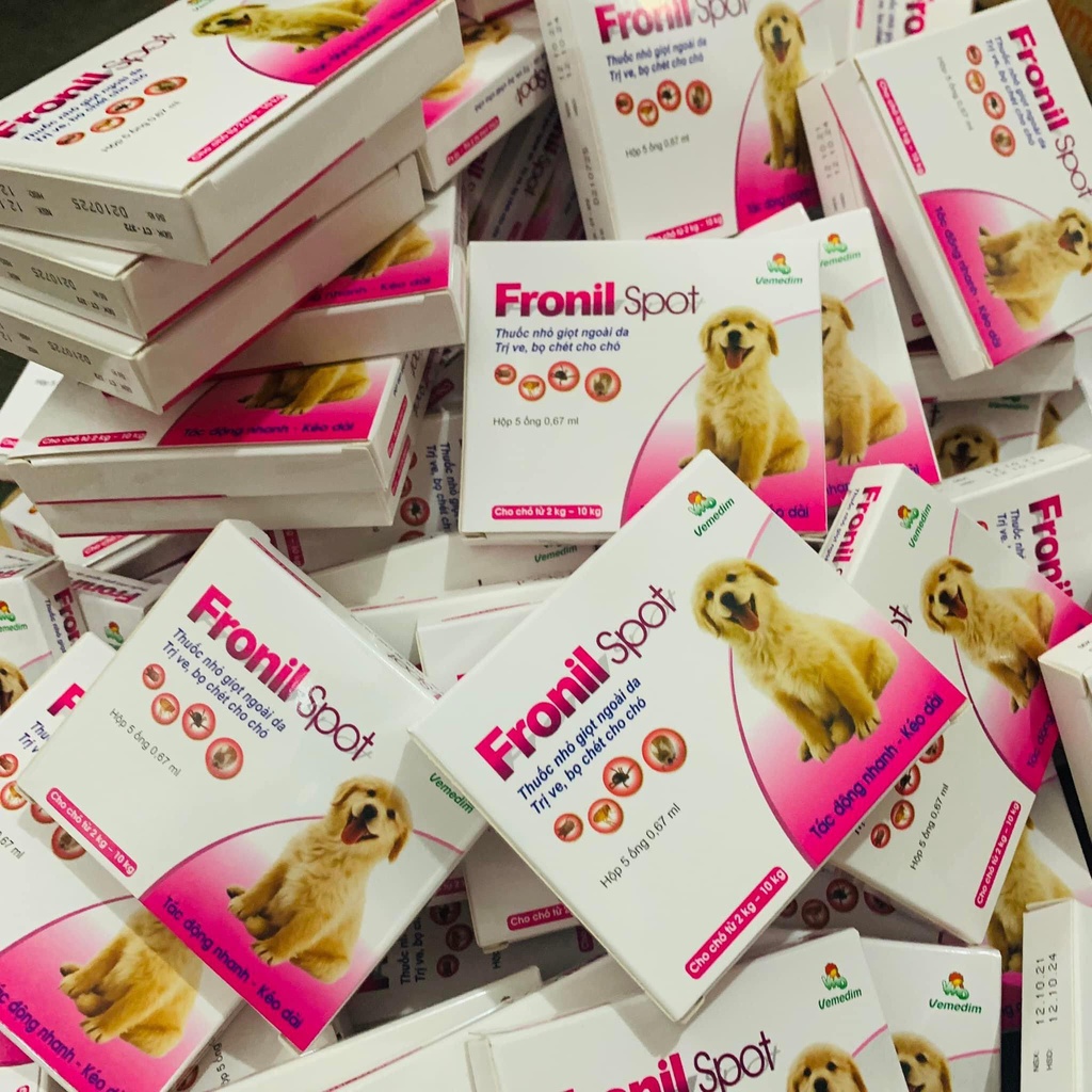 Nhỏ gáy trị ve rận ,bọ chét Fronil Spot cho Chó mèo,thú cưng