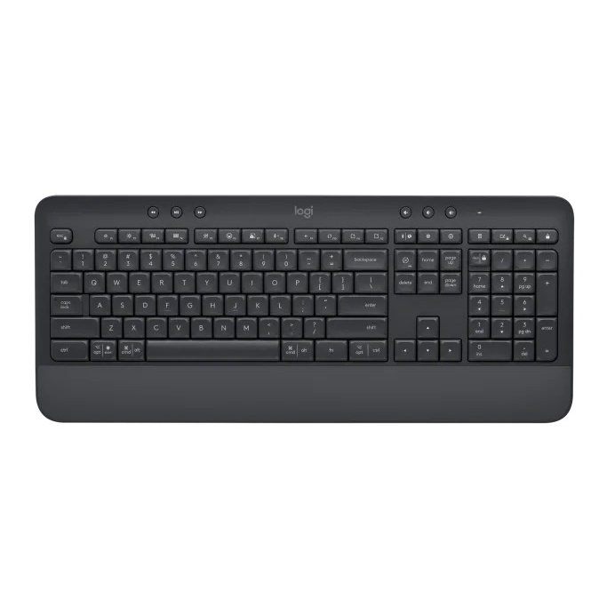 Bàn phím không dây có kê tay Logitech K650 - Bluetooth/2.4Ghz - Hàng chính hãng