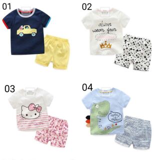 Bộ cộc tay Little Maven bé trai bé gái
