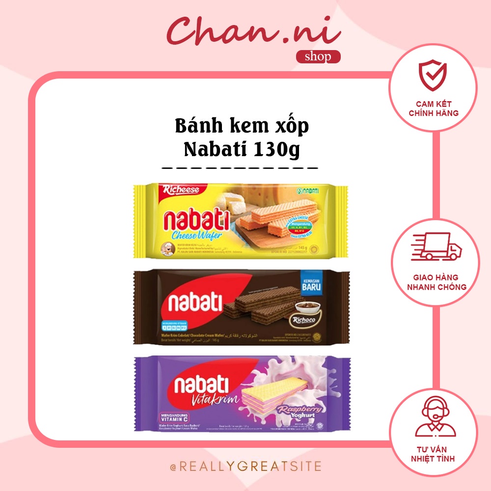 Bánh kem xốp Nabati 130g