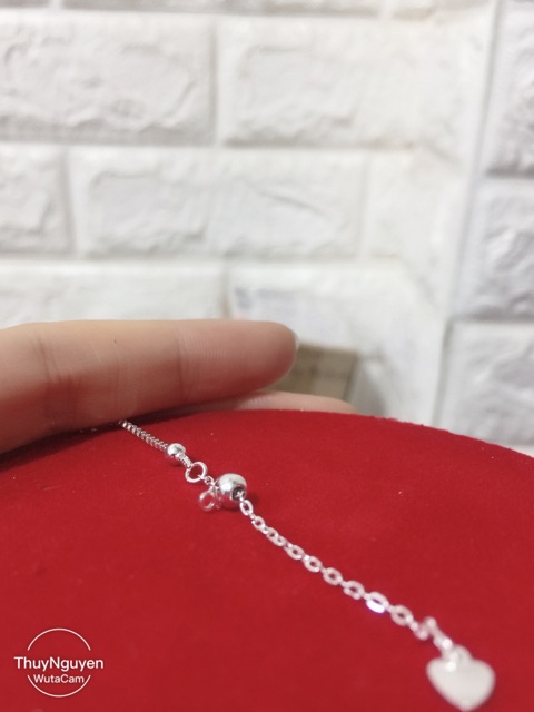 Lắc chân sợi nhuyễn phối bi tuỳ chỉnh kích thước hàng hiếm bạc thật cao cấp