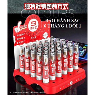 Cáp sạc byz ống nghiệm chính hãng - cáp sạc iphone - bảo hàng 6 tháng