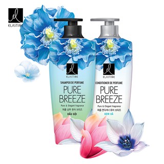 Bộ Gội Xả Nước Hoa Elastine De Perfume Pure Breeze 600ml