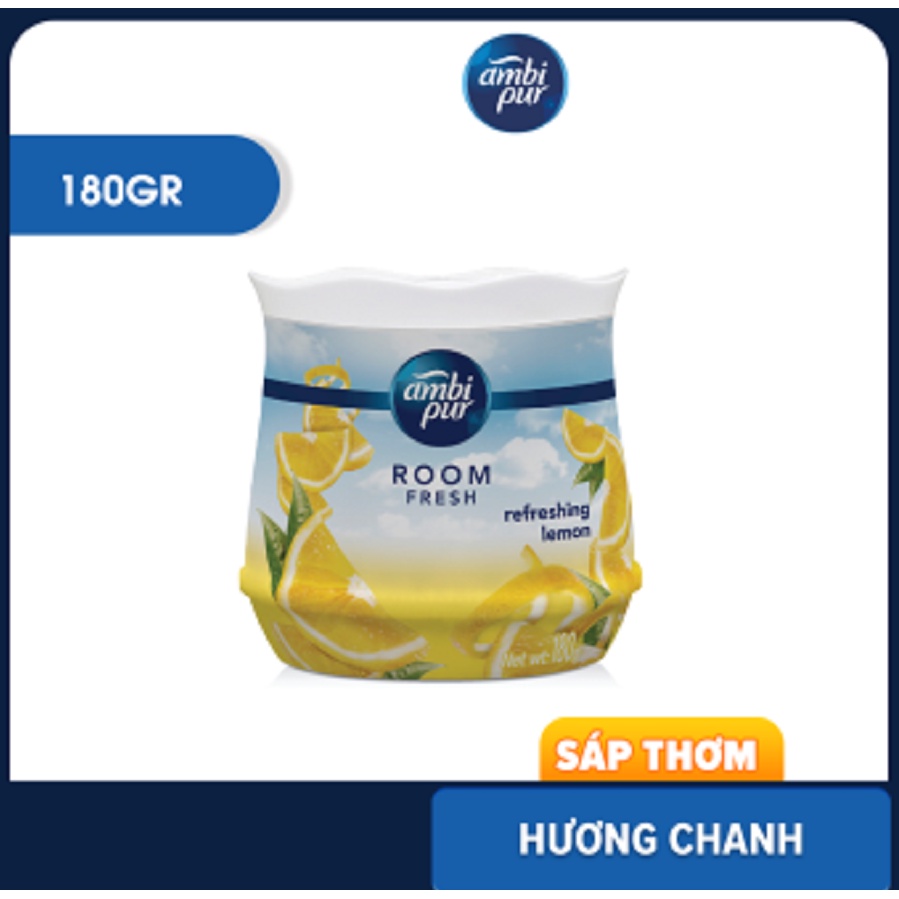 Sáp thơm Ambi Pur  4 mùi hương (Chanh/Chanh xả/ thư giãn/Lavender) 180g