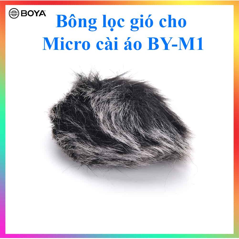 Bông Lọc gió giúp giảm bớt ồn cho micro cài áo Boya By-M1 và BY-M1DM