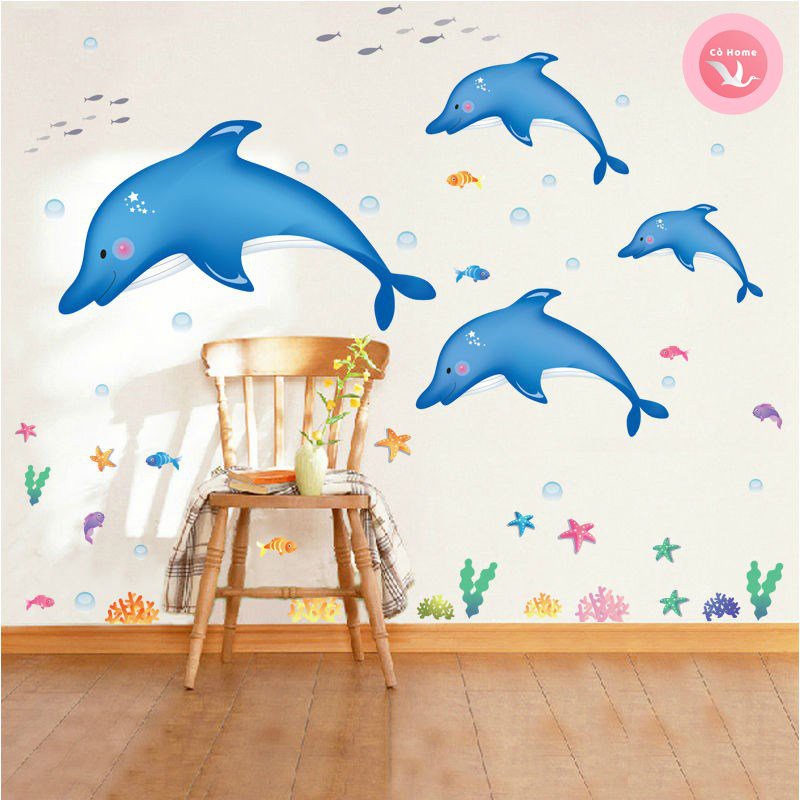 Tranh decal các động vật tiếng anh tranh con vật ngộ nghĩnh trang trí phòng