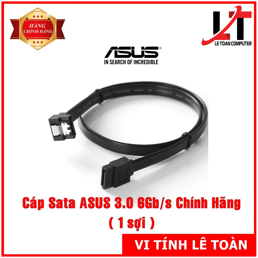 Cáp Sata Asus 3.0 Chuẩn 6.0 Gb/s Chính Hãng (Hàng mới, zin bóc main)