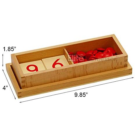 Thẻ số và hạt đếm Montessori (Cards and counters)