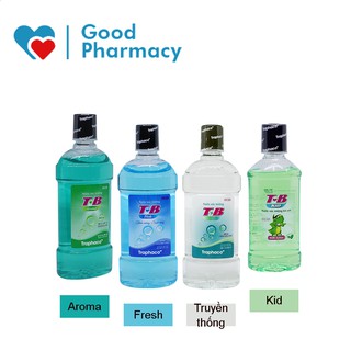 Nước súc miệng TB / T-B (Traphaco) kháng khuẩn, vệ sinh răng miệng, họng, giảm hôi miệng, nha chu