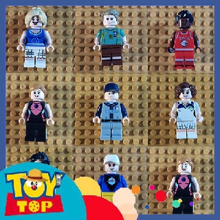 [1 con] ghép xếp hình lắp ghép Minifigure vận động viên, cổ động viên bóng đá, bóng rổ,... ( Mẫu thể thao )