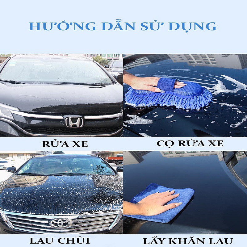 Bông lau xe Ô Tô chất liệu mềm siêu hút thấm nước GT1