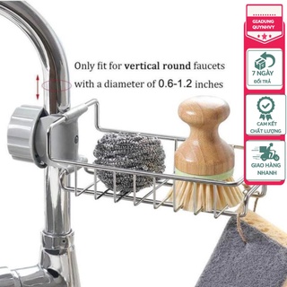 Kệ để đồ rửa chén cạnh vòi rửa chất liệu inox mã 304