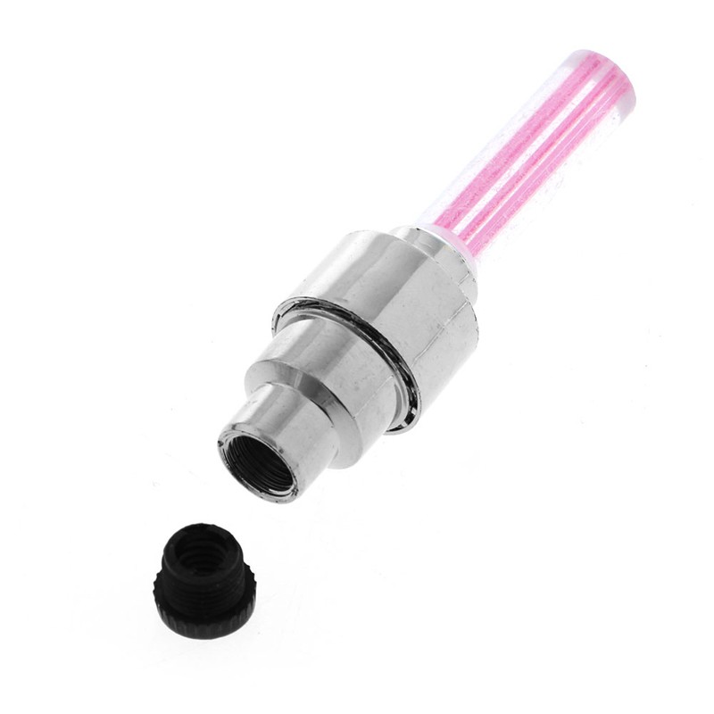 2 Đèn Led 4 Màu Gắn Van Xe Đạp