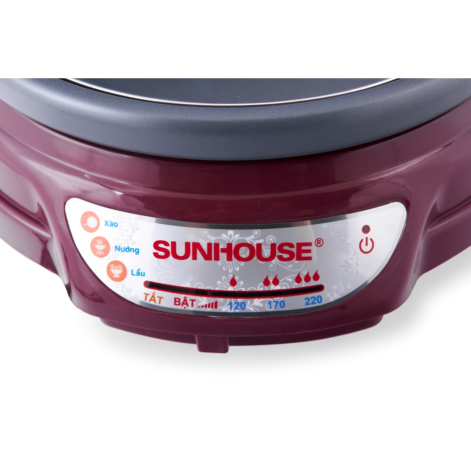 Nồi lẩu điện đa năng SUNHOUSE SH535L - hàng chính hãng