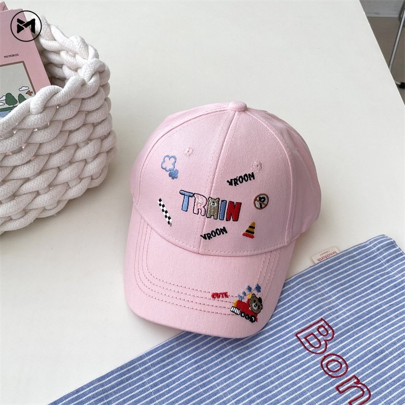 Mũ Lưỡi Trai Thêu Chữ Tiếng Anh Thời Trang Cá Tính Dành Cho Bé 2-6 Tuổi