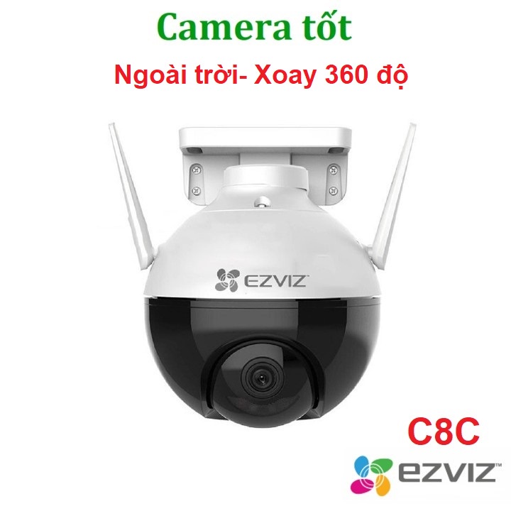 Camera Wifi EZVIZ C8C 2MP 1080P HD Chuyển Động Xoay 360 độ - Camera Ngoài Trời Giám Sát Gia Đình 100% Chính Hãng, Nanopk