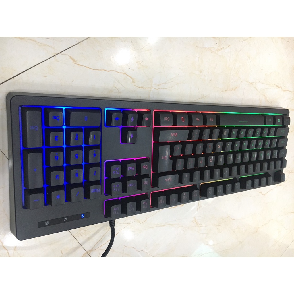 Bàn phím giả cơ Tomato S200 và 1stPlayer K5 đèn led đẹp đang sử dụng tốt thanh lý giá rẻ - Máy tí
