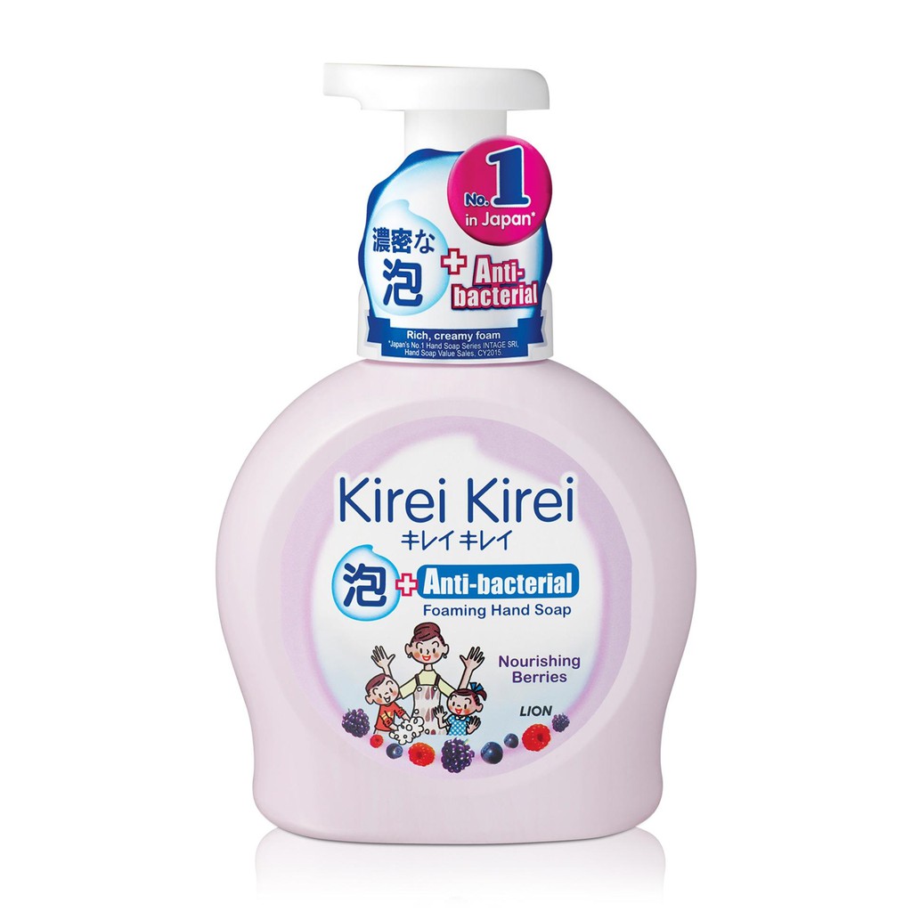 Bọt rửa tay Kirei Kirei hương dâu tằm 250ml