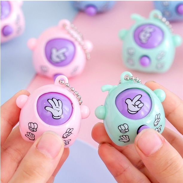 Móc Khóa Hình oval Đồ Chơi Giảm Căng Thẳng Cho Trẻ Em