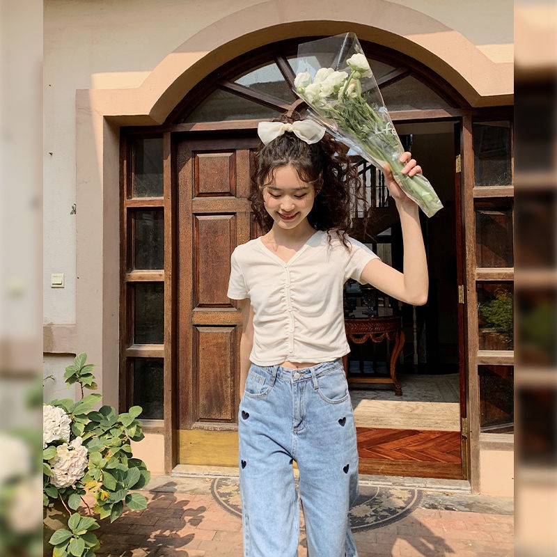 Áo Thun Nữ Tay Ngắn Eo Cao Dễ Phối Đồ Thời Trang Cho Nữ áo phông nữ JL-TX-95