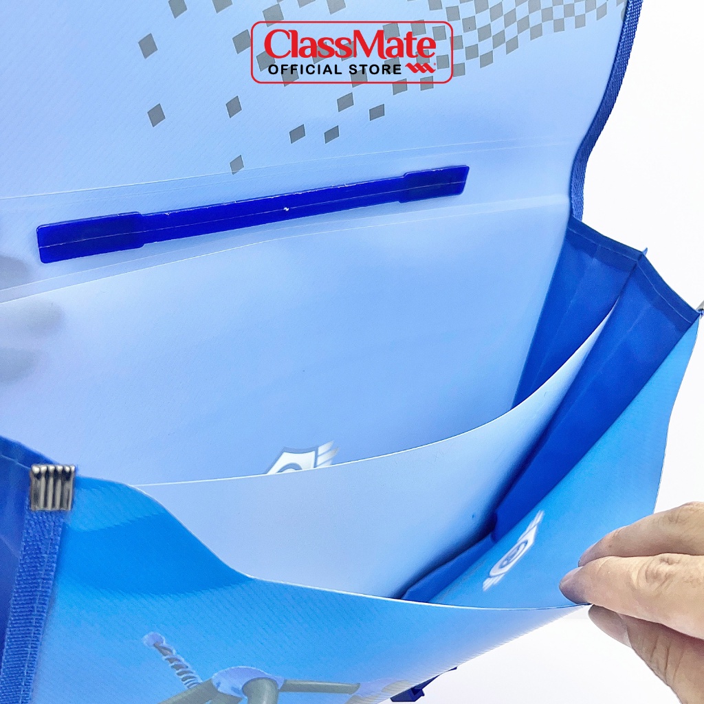 Cặp Học Thêm 2 Ngăn The Car CLASSMATE Hình Ngộ Nghĩnh, Chất Liệu Nhựa Nguyên Sinh An Toàn (33x24x8.5cm) CL-SB308