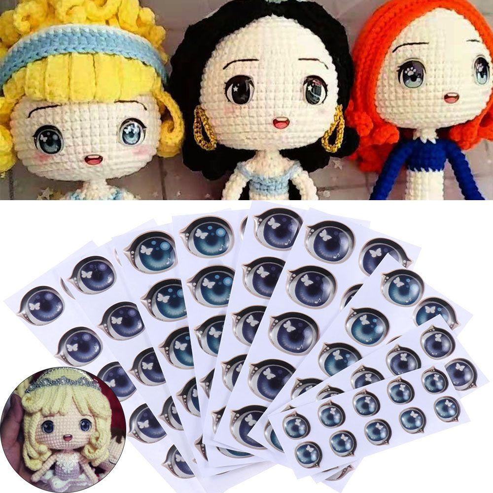 RAINBOW Set 10 Cặp Nhãn Dán Dễ Thương Trang Trí Búp Bê