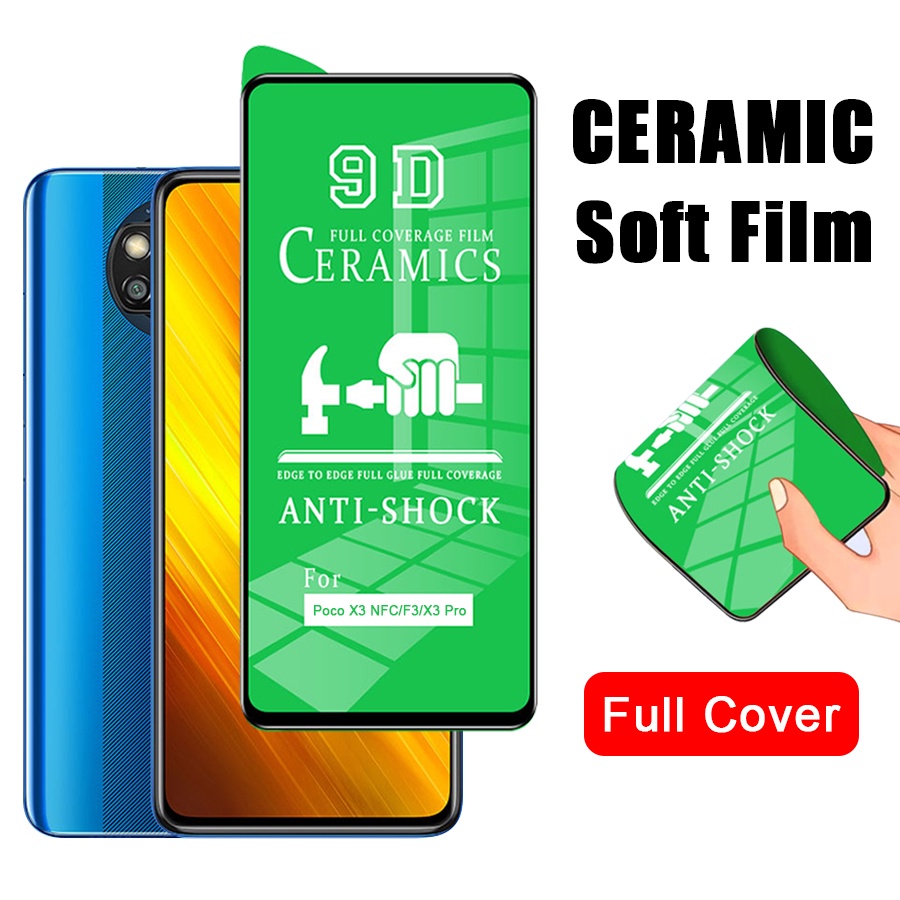 Cường Lực Dẻo Full Màn 9D (Không Lo Sứt Mẻ) Xiaomi Mi 9T 10T Pro Poco X3 NFC M3 F3 X3 Pro A3