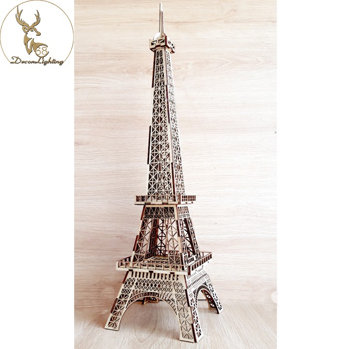 Mô hình 3D bằng Gỗ lắp ráp mô phỏng tháp Eiffel cao cấp LP0901