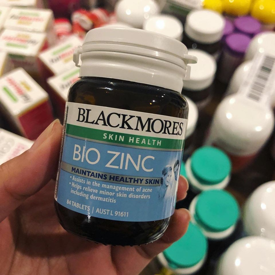 [Au-Sẵn] Viên Uống Bổ Sung Kem Bio ZinC Blackmores Úc - Trị_Mụn_Trứng_Cá, Kiềm Dầu